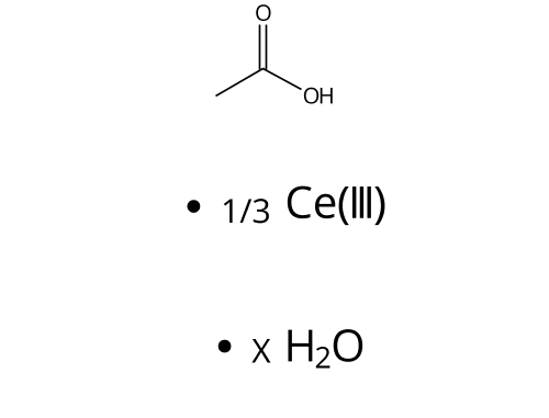 Cerium Acetate Hydrate Chemical Structure